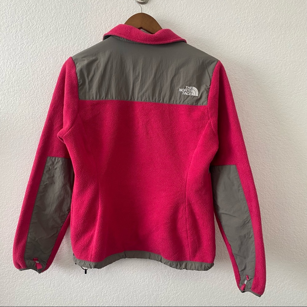 The North Face Pink Denali Fleece Pink/Grey Jacket size small - Picture 4 of 8